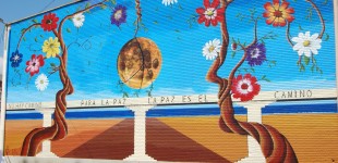 Mural sobre la "Paz" en I.E.S Celso Díaz